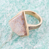 Lafayette Fossilized Coral Ring - Barse Jewelry - Flyclothing LLC