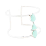 Lahana Green Chrysoprase Sterling Silver Statement Cuff Bracelet - Barse Jewelry - Flyclothing LLC