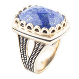 Blue Lapis Golden Cocktail Ring - Barse Jewelry - Flyclothing LLC
