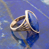 Blue Lapis Golden Spark Ring - Barse Jewelry - Flyclothing LLC