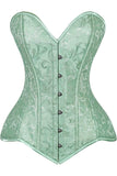 Daisy Corsets Lavish 2 PC Mint Green Brocade Corset & Black Lace Skirt Set - Daisy Corsets - Flyclothing LLC