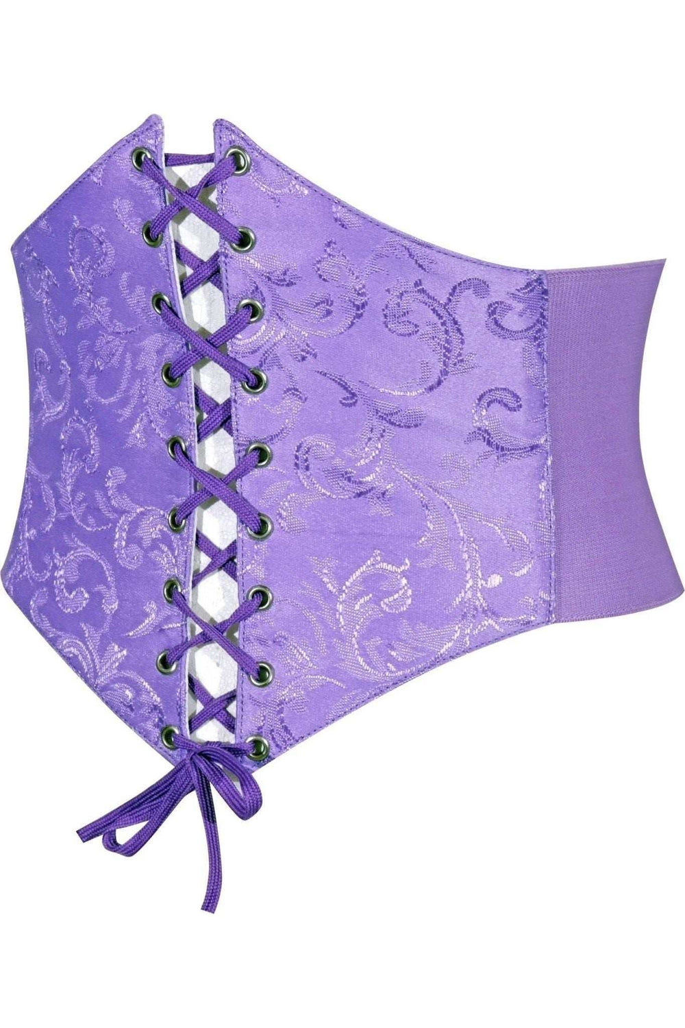 Daisy Corsets Lavish Lavender Brocade Corset Belt Cincher - Daisy Corsets - Flyclothing LLC