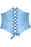 Daisy Corsets Lavish Lt Blue Brocade Corset Belt Cincher - Daisy Corsets - Flyclothing LLC