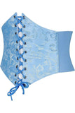 Daisy Corsets Lavish Lt Blue Brocade Corset Belt Cincher - Daisy Corsets - Flyclothing LLC