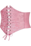 Daisy Corsets Lavish Lt Pink Brocade Corset Belt Cincher - Daisy Corsets - Flyclothing LLC