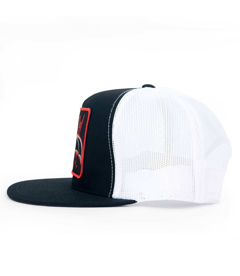 Black Market Art Company Lowbrow Bat & Classic Two Tone Trucker Hat Print - Black Market Art Company - Flyclothing LLC