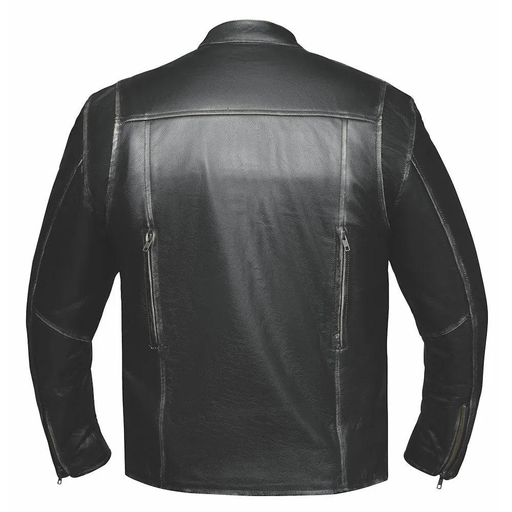 Icon - Mens Ultra Leather Jacket - Unik Just for Bikers - Flyclothing LLC