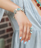 Legacy Blue Turquoise and Dalmatian Jasper Golden Bracelet - Barse Jewelry - Flyclothing LLC