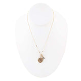 Leo - Zodiac Gray Labradorite Golden Charm Necklace - Barse Jewelry - Flyclothing LLC