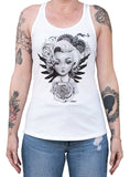 Black Market Art Company Lil Marilyn Women's Racer Back Tank Top - Black Market Art Company - Flyclothing LLC