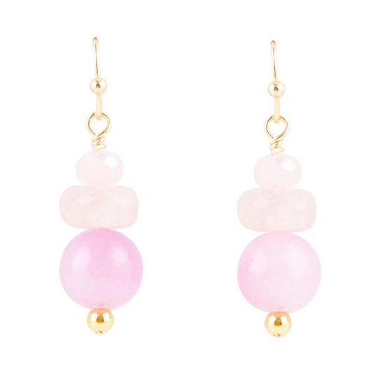 Lilac Jade Drop Earrings - Barse Jewelry - Flyclothing LLC