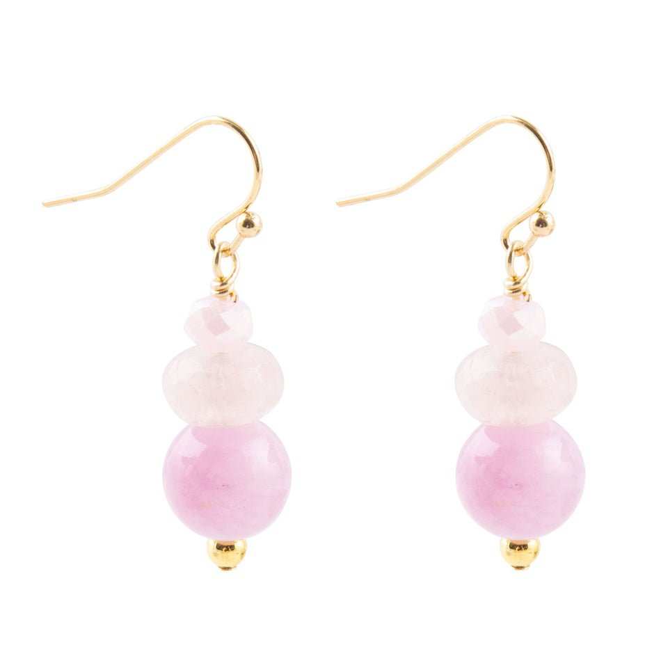 Lilac Jade Drop Earrings - Barse Jewelry - Flyclothing LLC