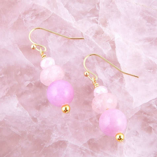 Lilac Jade Drop Earrings - Barse Jewelry - Flyclothing LLC