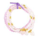Lilac Jade Heart Charm Bracelet Set - Barse Jewelry - Flyclothing LLC