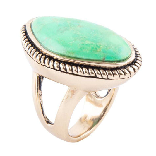 Lime Turquoise Boulder Statement Ring - Barse Jewelry - Flyclothing LLC