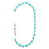 Linked Sterling Blue Turquoise Nugget Necklace - Barse Jewelry - Flyclothing LLC