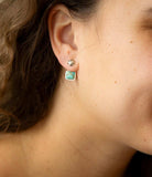 Little Bits Blue Turquoise Post Sterling Silver Earrings - Barse Jewelry - Flyclothing LLC