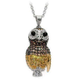 LO1554 - Rhodium+Gold+ Ruthenium Brass Chain Pendant with AAA Grade CZ in Multi Color - Alamode - Flyclothing LLC