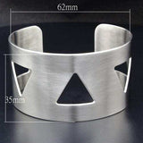 LO1946 - High polished (no plating) Stainless Steel Bangle with No Stone - Alamode - Flyclothing LLC