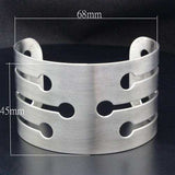 LO1947 - High polished (no plating) Stainless Steel Bangle with No Stone - Alamode - Flyclothing LLC