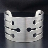 LO1947 - High polished (no plating) Stainless Steel Bangle with No Stone - Alamode - Flyclothing LLC