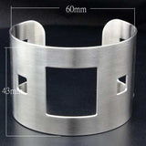 LO1954 - High polished (no plating) Stainless Steel Bangle with No Stone - Alamode - Flyclothing LLC