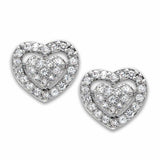 LO2042 - Rhodium Brass Earrings with AAA Grade CZ in Clear - Alamode - Flyclothing LLC