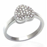 LO2056 - Rhodium Brass Ring with AAA Grade CZ in Clear - Alamode - Flyclothing LLC