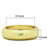 LO2132 - Flash Gold White Metal Bangle with No Stone - Alamode - Flyclothing LLC