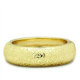 LO2132 - Flash Gold White Metal Bangle with No Stone - Alamode - Flyclothing LLC