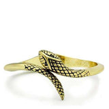 LO2140 - Flash Gold White Metal Bangle with Top Grade Crystal in Clear - Alamode - Flyclothing LLC