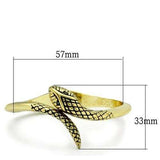LO2140 - Flash Gold White Metal Bangle with Top Grade Crystal in Clear - Alamode - Flyclothing LLC
