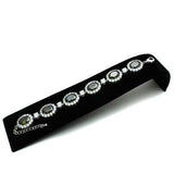 LO2358 - Rhodium Brass Bracelet with AAA Grade CZ in Olivine color - Alamode - Flyclothing LLC