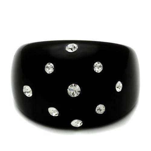 LO2388 - Resin Ring with Synthetic Synthetic Stone in Multi Color - Alamode - Flyclothing LLC