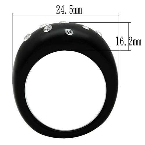 LO2388 - Resin Ring with Synthetic Synthetic Stone in Multi Color - Alamode - Flyclothing LLC