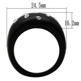 LO2388 - Resin Ring with Synthetic Synthetic Stone in Multi Color - Alamode - Flyclothing LLC