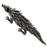 LO2394 - Imitation Rhodium White Metal Brooches with Top Grade Crystal in Jet - Alamode - Flyclothing LLC