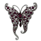 LO2396 - Imitation Rhodium White Metal Brooches with Top Grade Crystal in Multi Color - Alamode - Flyclothing LLC