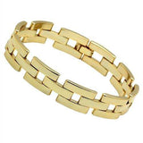 LO2426 - Gold Brass Bracelet with No Stone - Alamode - Flyclothing LLC