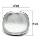 LO2435 - Rhodium+Brushed Brass Ring with No Stone - Alamode - Flyclothing LLC