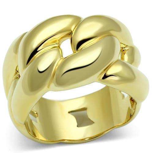 LO2491 - Gold Brass Ring with No Stone - Alamode - Flyclothing LLC