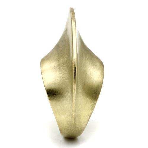 LO2539 - Gold & Brush Brass Ring with No Stone - Alamode - Flyclothing LLC
