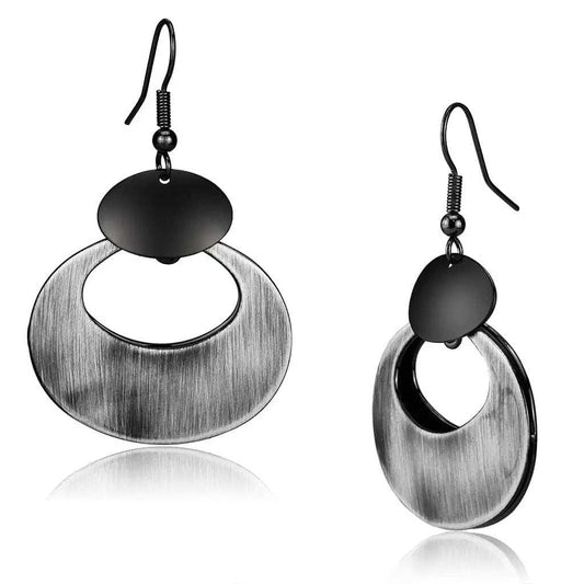 LO2658 - Special Color Iron Earrings with No Stone - Alamode - Flyclothing LLC