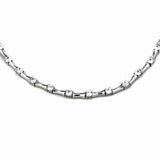 LO2709 - Rhodium Brass Necklace with AAA Grade CZ in Clear - Alamode - Flyclothing LLC