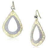 LO2729 - Gold Iron Earrings with Top Grade Crystal in Clear - Alamode - Flyclothing LLC