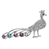 LO2797 - Imitation Rhodium White Metal Brooches with Top Grade Crystal in Multi Color - Alamode - Flyclothing LLC