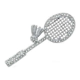 LO2823 - Imitation Rhodium White Metal Brooches with Top Grade Crystal in Clear - Alamode - Flyclothing LLC