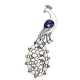 LO2896 - Imitation Rhodium White Metal Brooches with Top Grade Crystal in Multi Color - Alamode - Flyclothing LLC