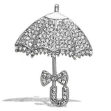 LO2936 - Imitation Rhodium White Metal Brooches with Top Grade Crystal in Clear - Alamode - Flyclothing LLC