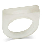 LO2965 - Resin Ring with Synthetic Synthetic Stone in Clear - Alamode - Flyclothing LLC